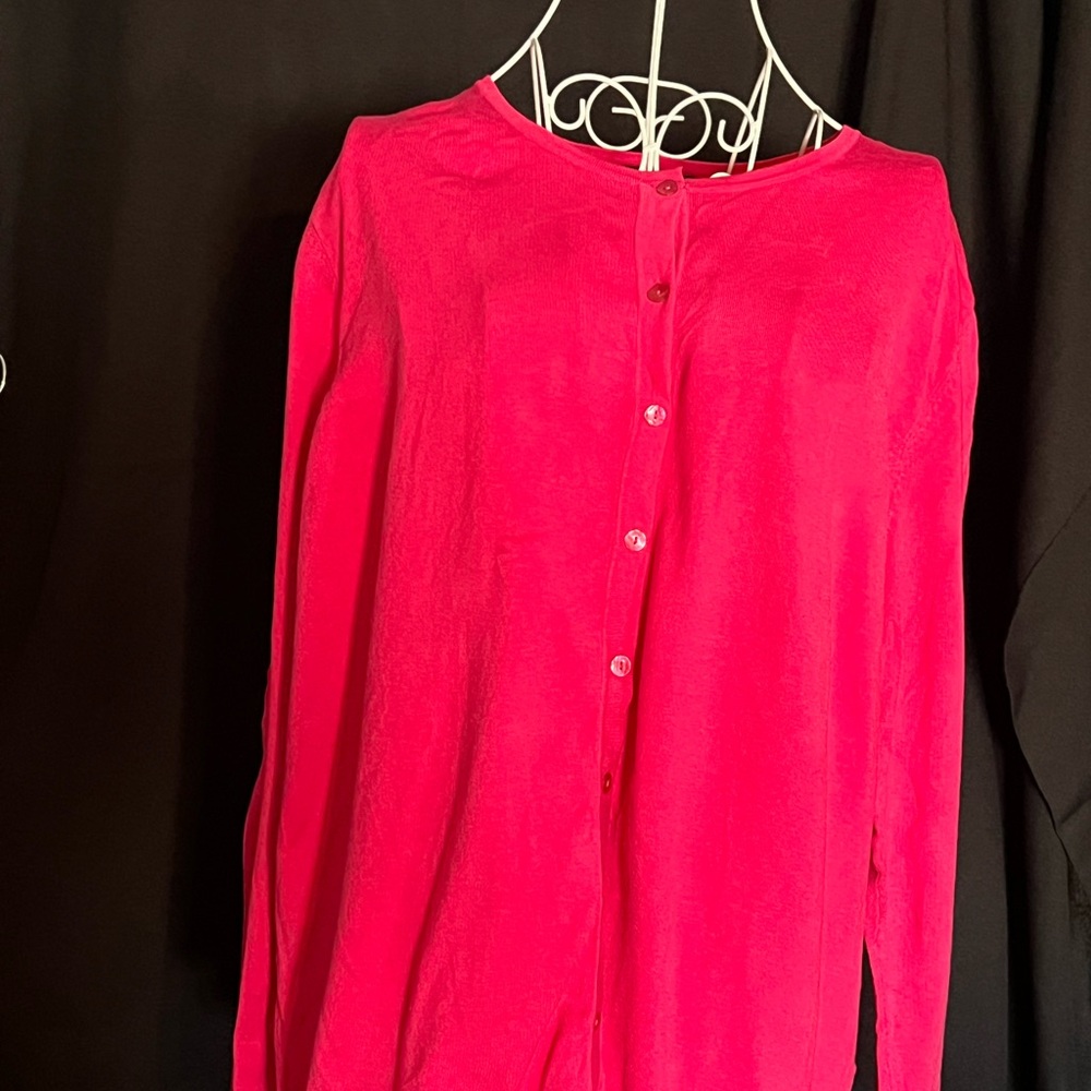 Pink August Silk Cardigan